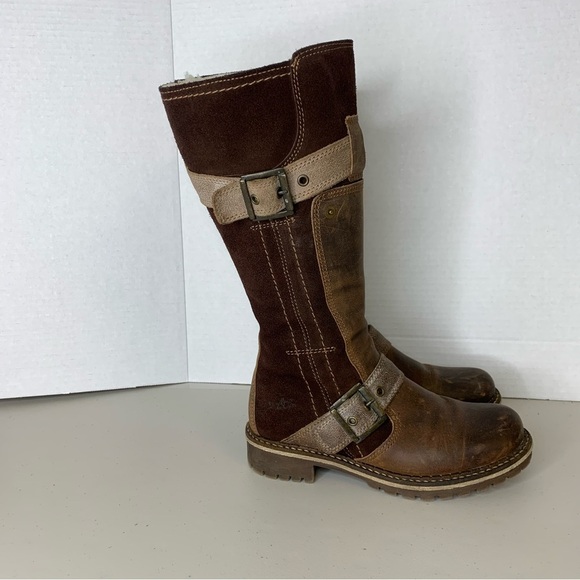 Bos & Co Brown Womens Innercity Tall Wool Lined Leather Riding Boots Size 36 - Picture 2 of 13